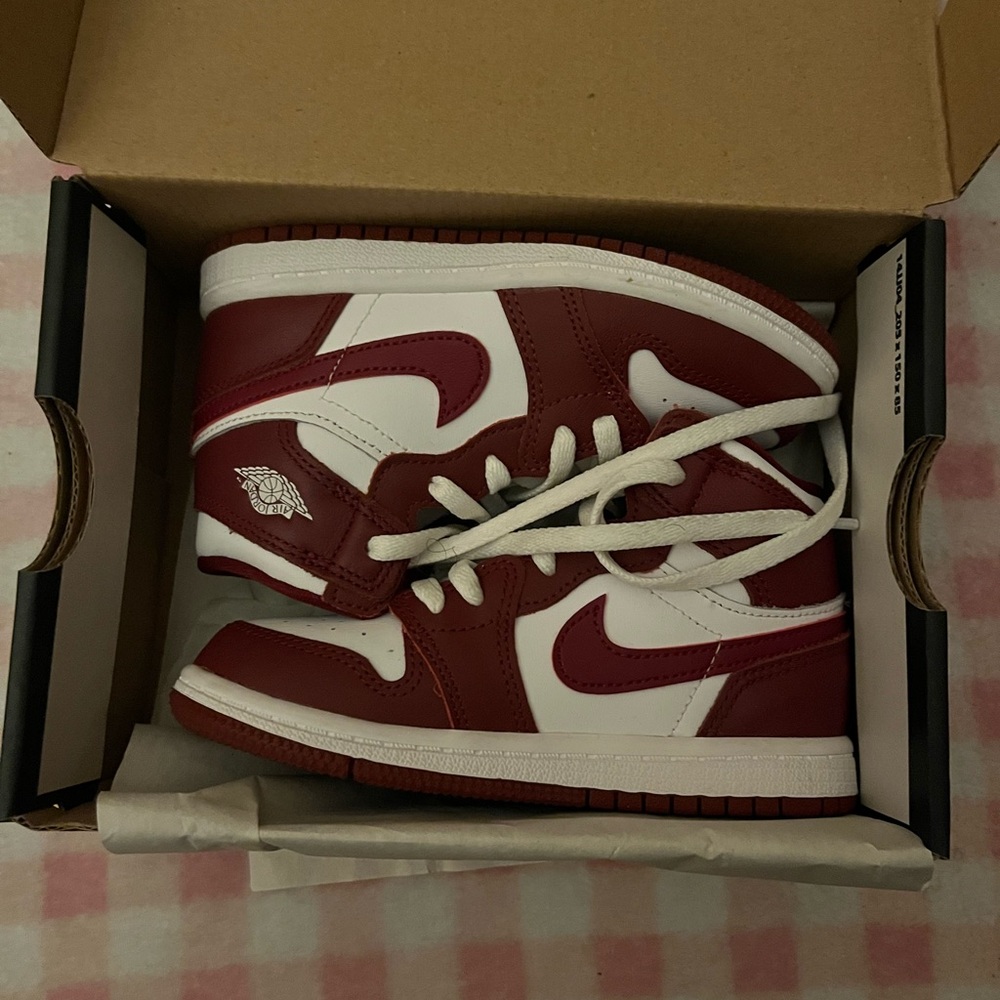 Jordan Kids Sneakers Red and White